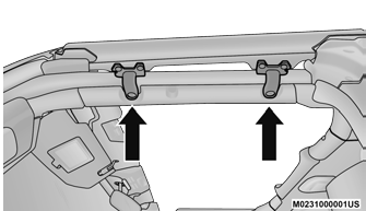 Jeep Wrangler. Door Frame Installation Two Door Models — If Equipped