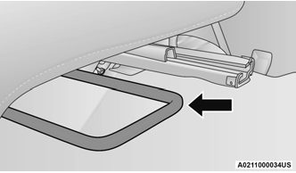 Jeep Wrangler. Manual Front Seat Forward/Rearward Adjustment