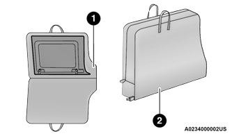 Jeep Wrangler. Quarter Window Storage Bag