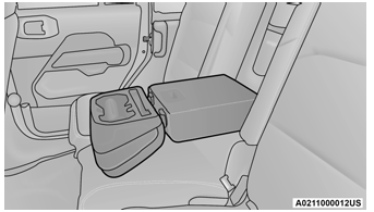 Jeep Wrangler. Rear Seat Armrest — If Equipped