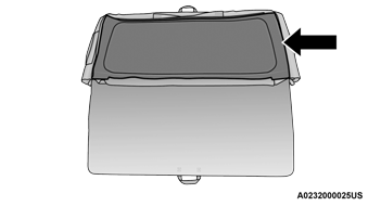 Jeep Wrangler. Soft Top Window Storage Bag — If Equipped