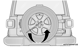 Jeep Wrangler. Spare Tire Removal