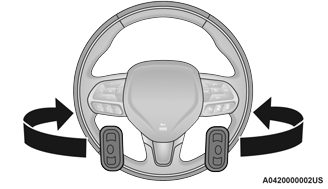 Jeep Wrangler. Steering Wheel Audio Controls